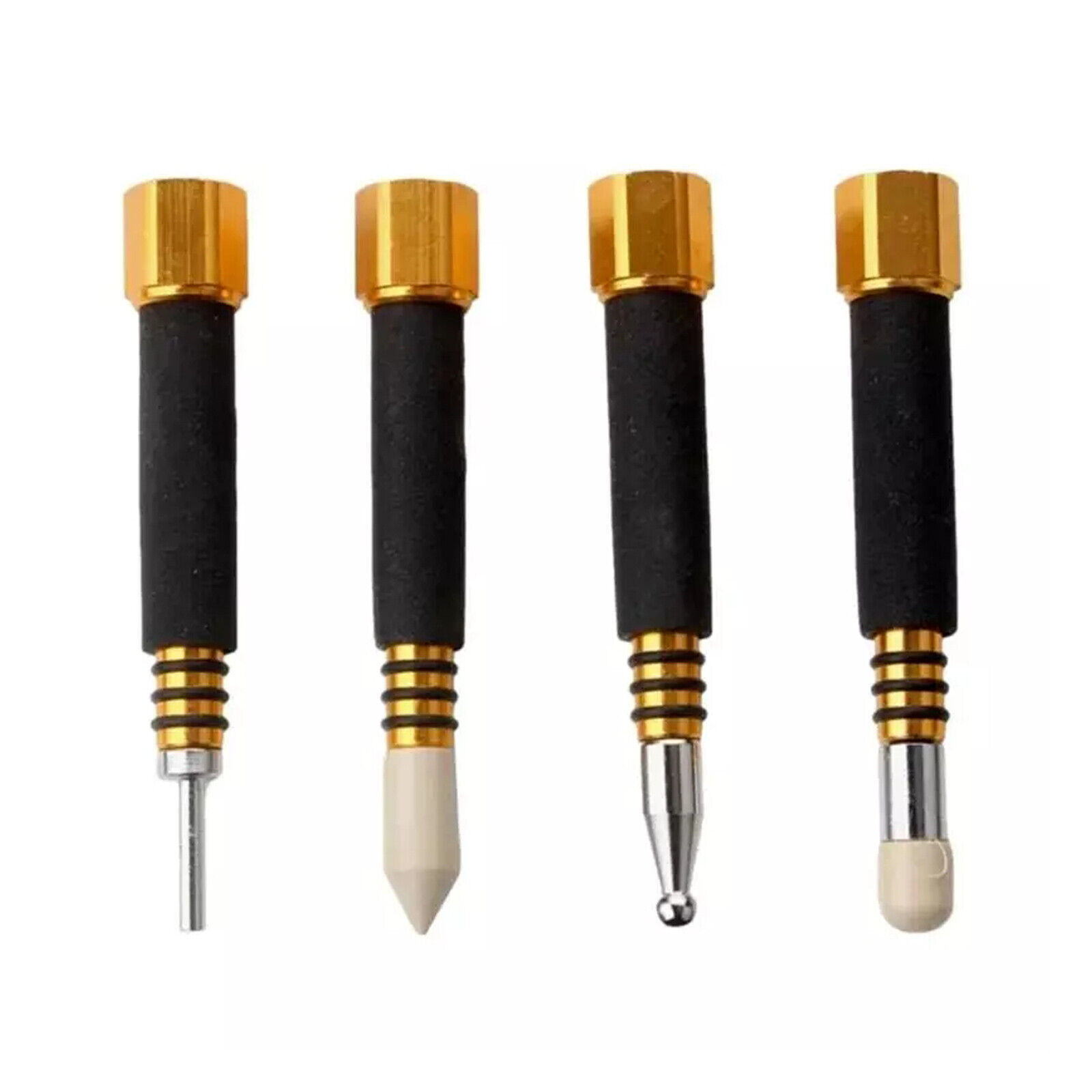 PDR Dent Repair Knockdown Tapper Tool Set 4pcs Aluminum with Replaceable Tips M6