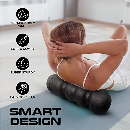 EPP Wave Exercise Foam Roller, High Density Foam Roller for Mobilizing Back,