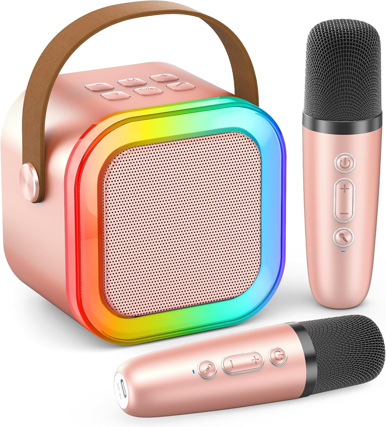 Mini Karaoke Machine for Kids Adults, 2026 TOP Birthday Gifts for Girls 3,4,5,6,
