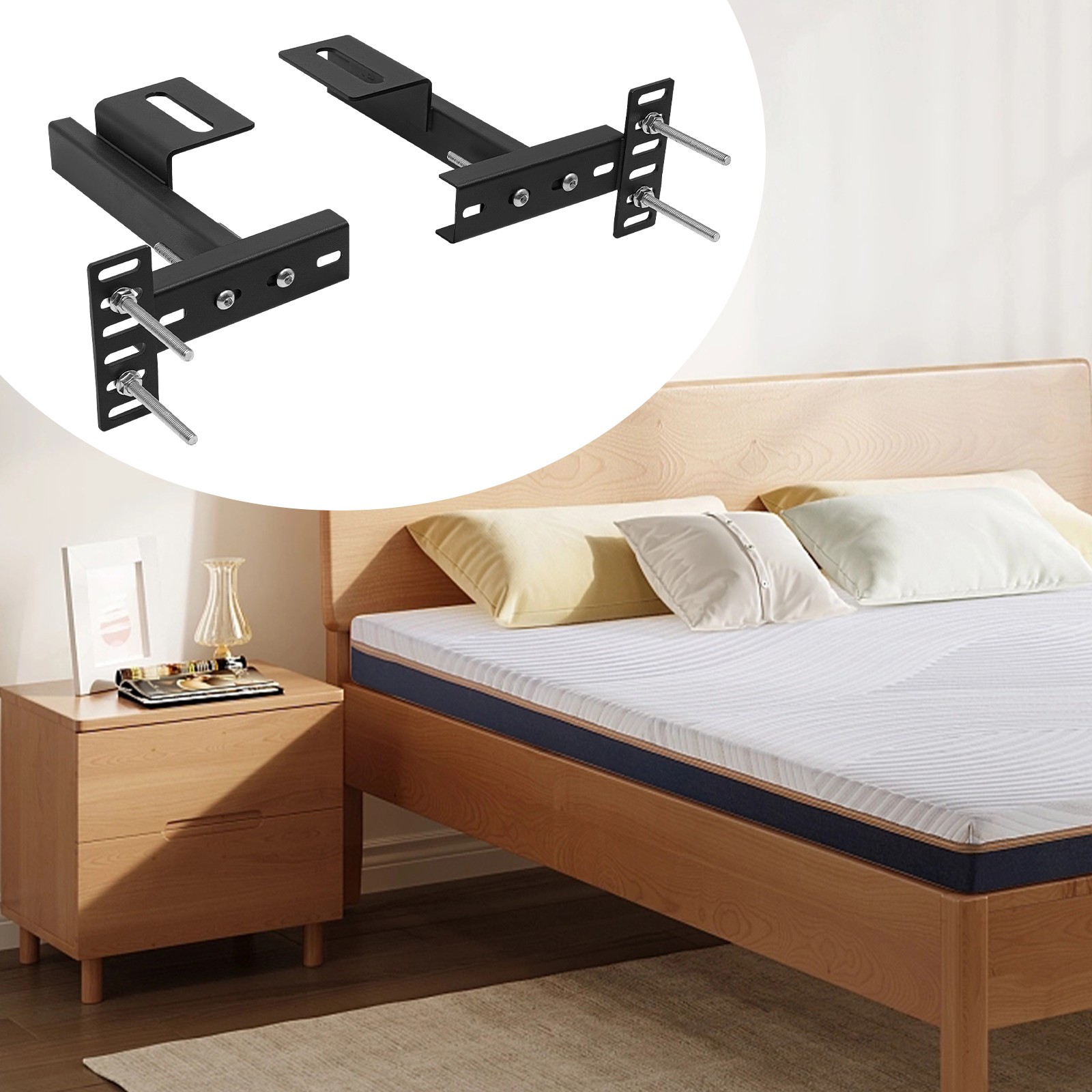 Headboard Brackets Kit For Adjustable Bed Base Headboard Wall Mounting Brackets