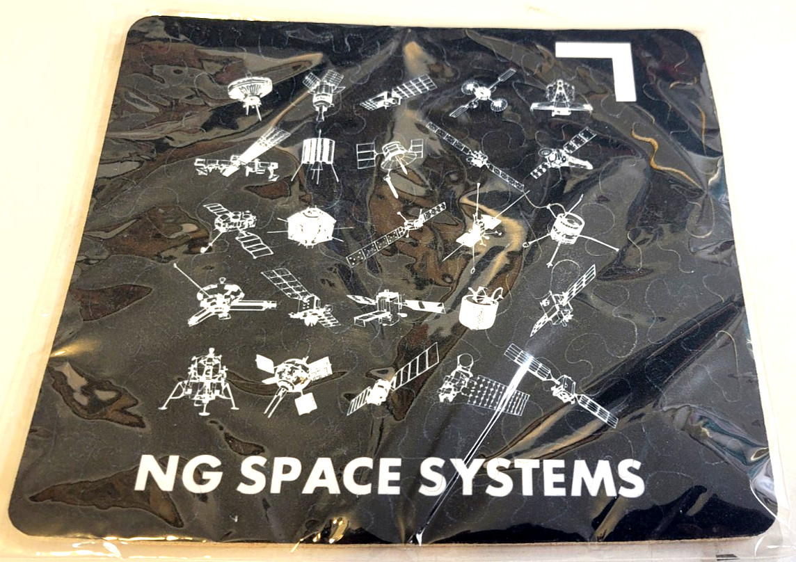 Northrop Grumman NG SPACE SYSTEMS~ Pieceless Puzzle PROMO MOUSE PAD w/Spacecraft