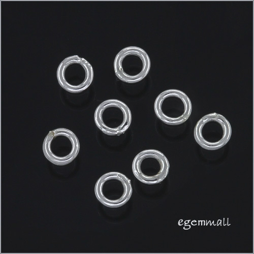 30 Sterling Silver Closed Jump Ring 0.8x 3.5mm 20ga #97001