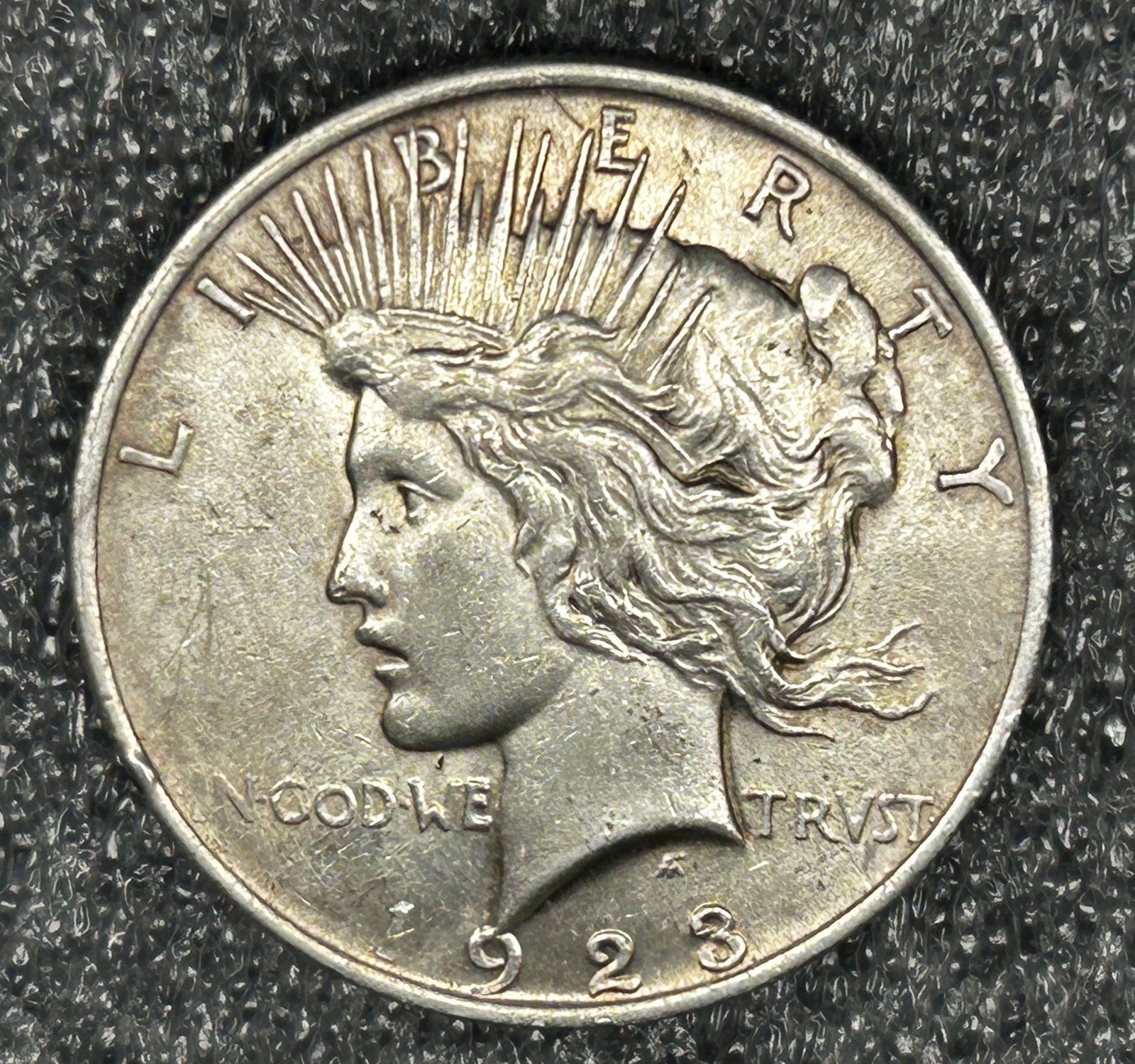 1923 US Mint 90% Silver  Peace ** Dollar Great Find**