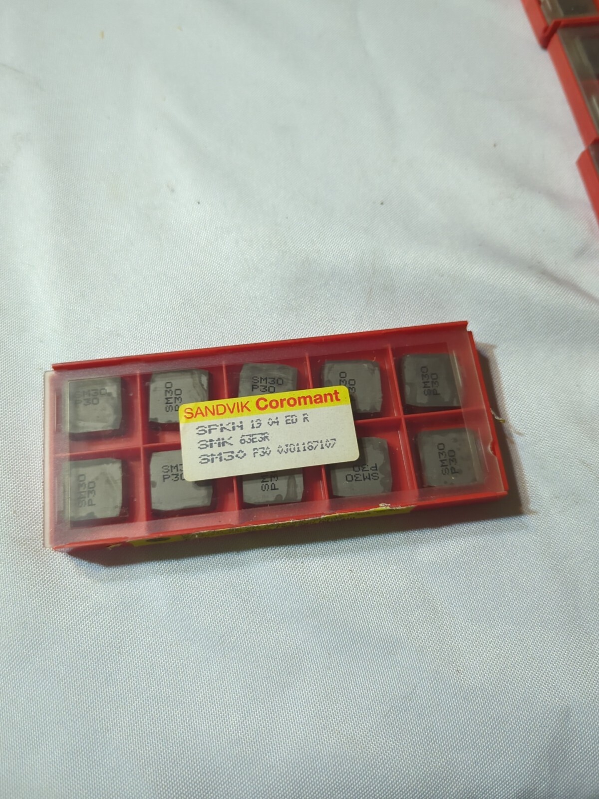 Qty.10 Sandvik Coromant SMK 63E3R SM30 Carbide Inserts SPKN 19 04 ED R SM30 (C4)