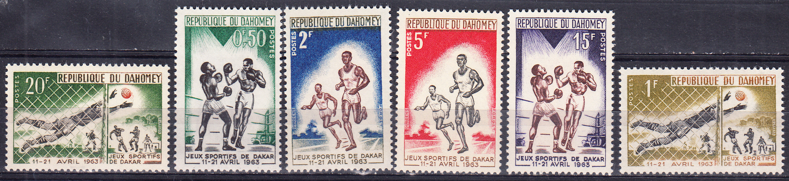 W DAHOMEY 172-177 DAKAR SPORT GAMES