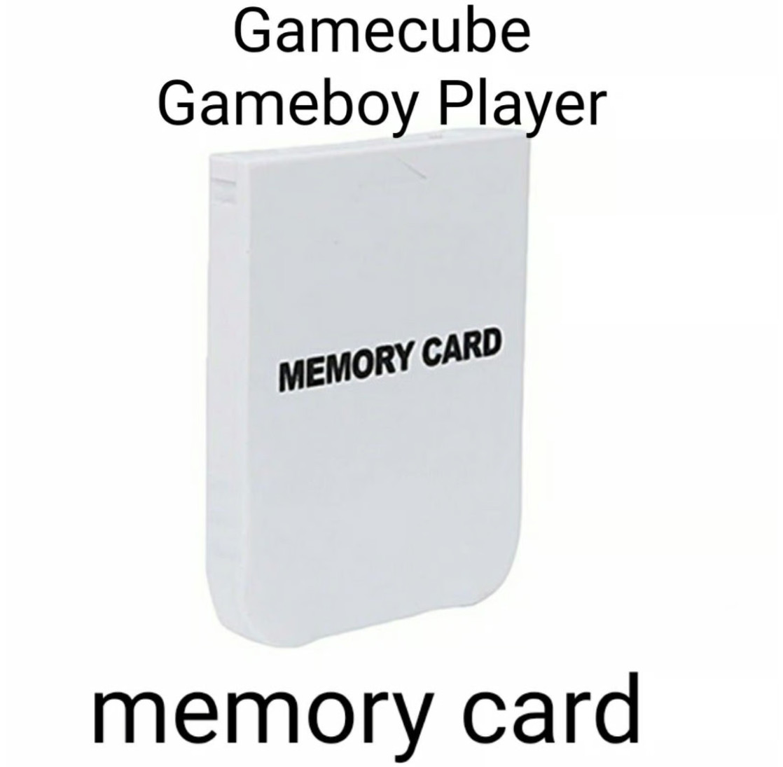 GameBoy Player GameCube Memory Card