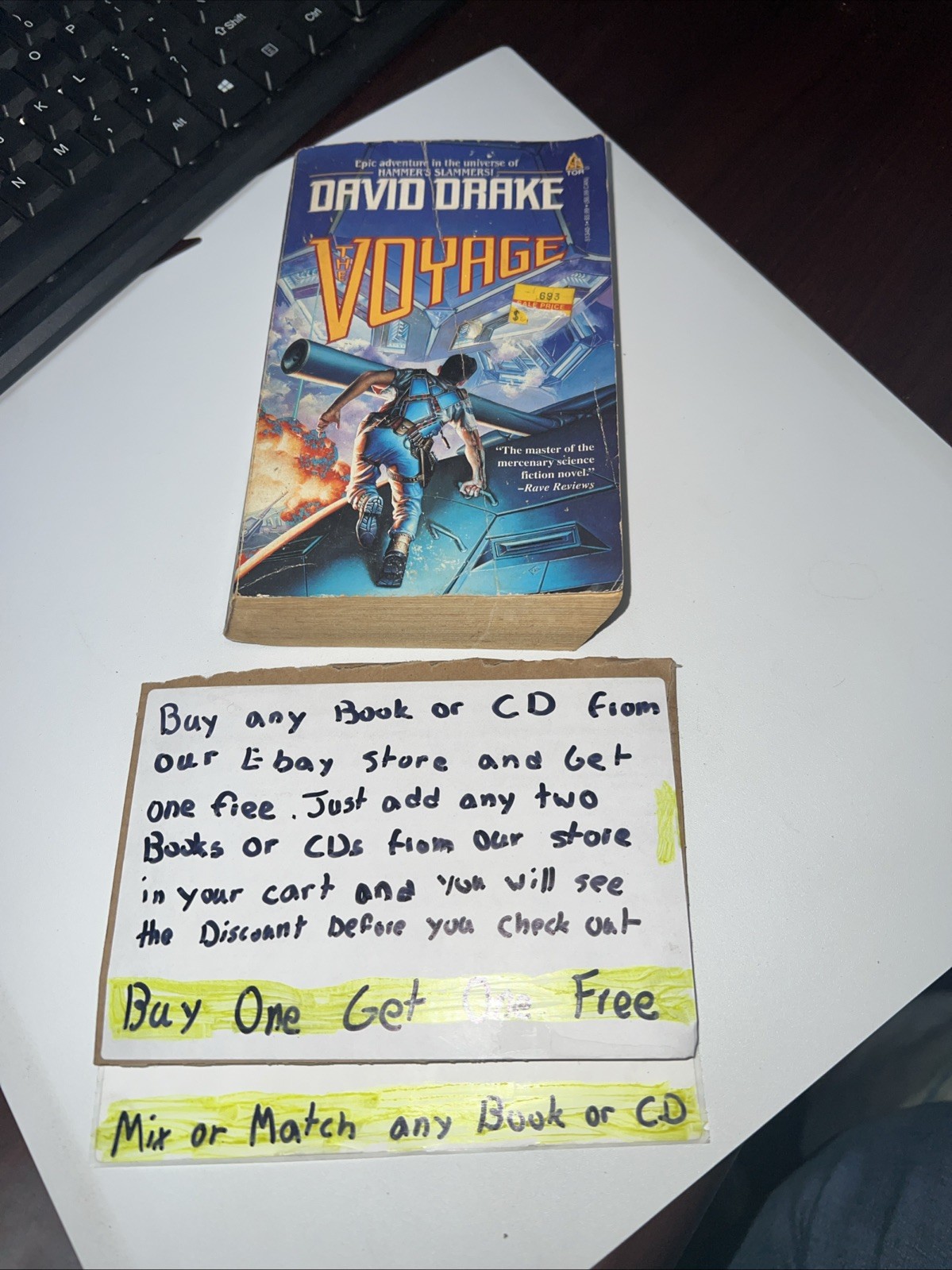 s20- Vintage Paperback David Drake  The Voyage Science Fiction Novel