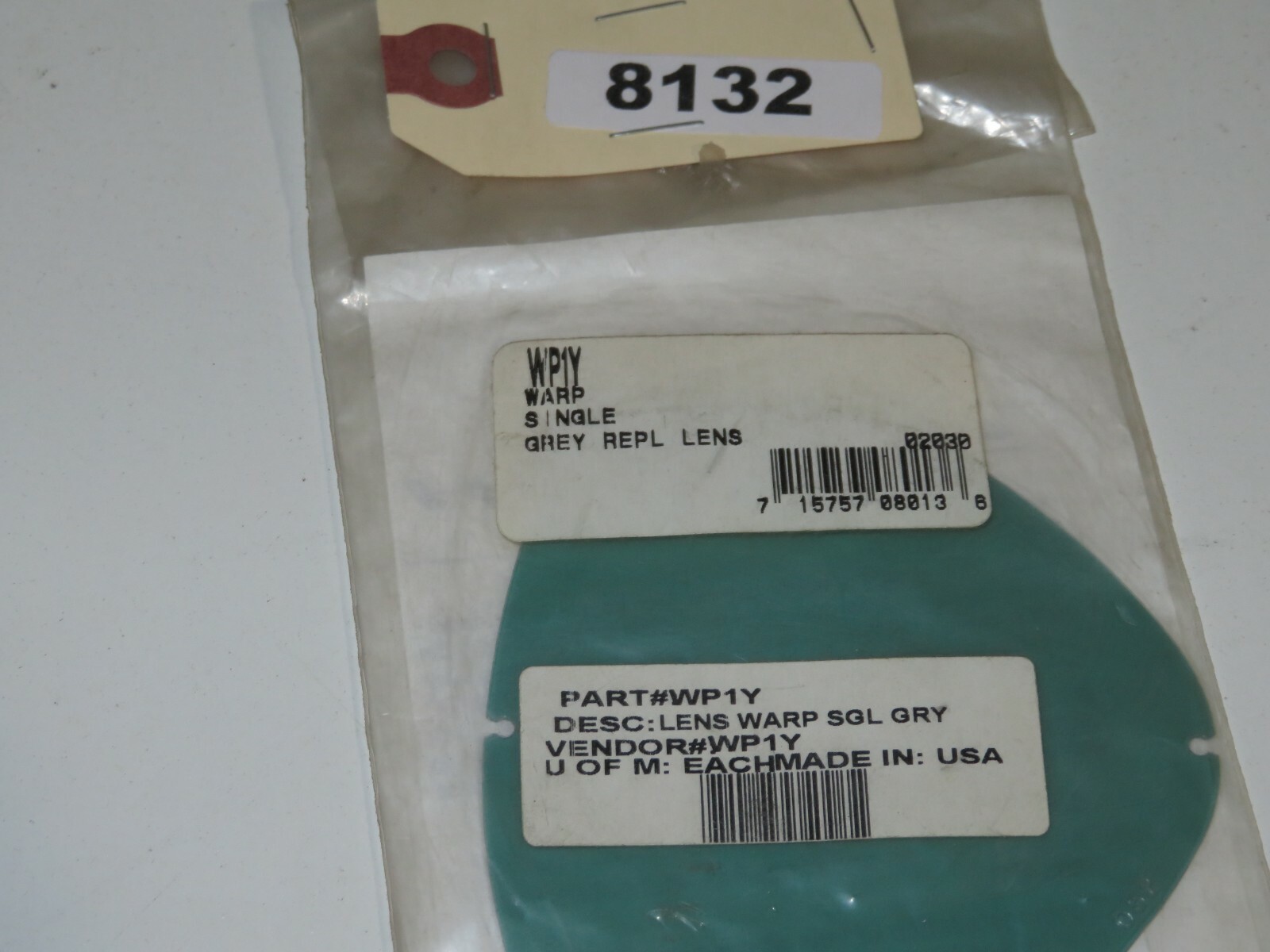Smith - NOS Gray Single Replacement Lens Qty 1 - WP1Y