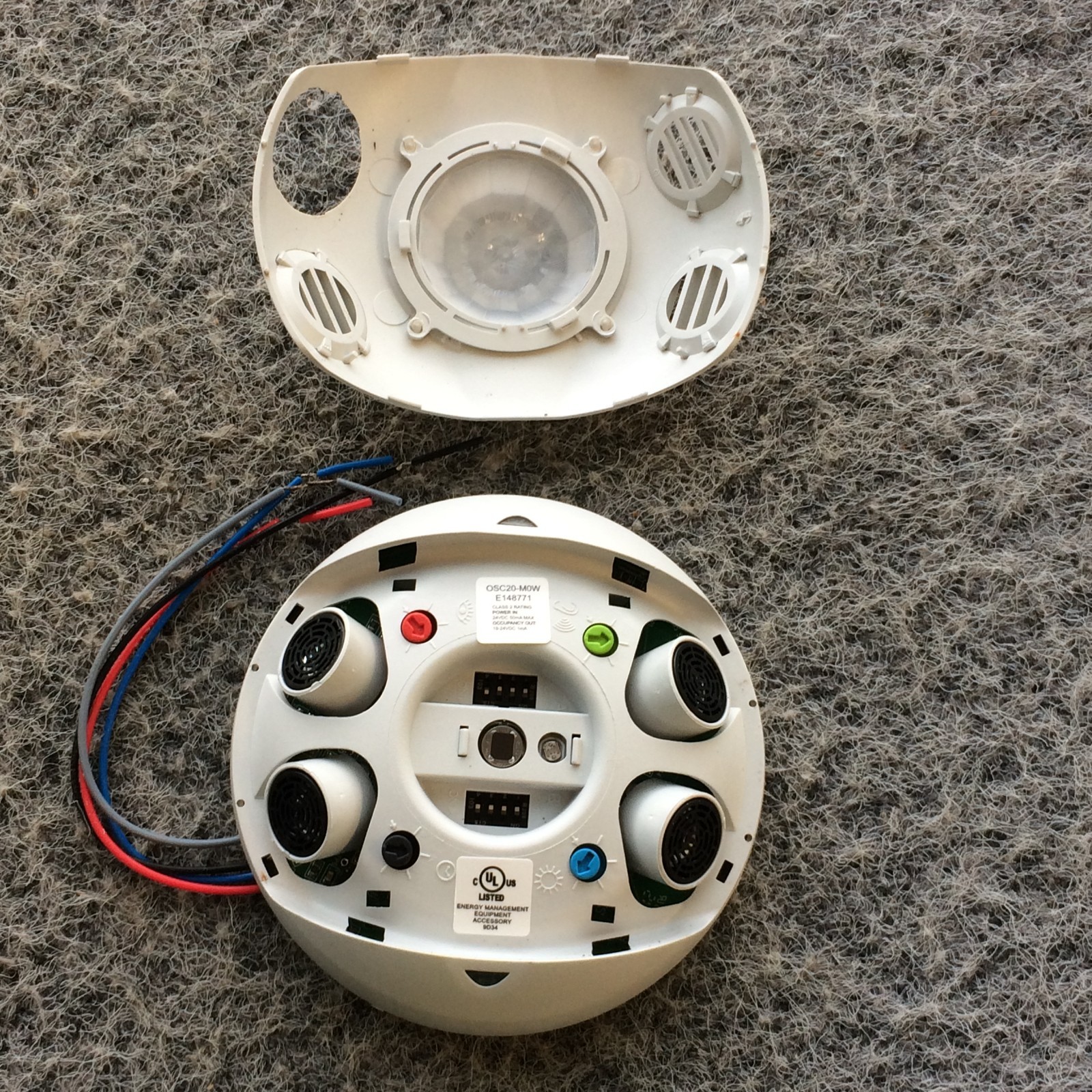 Leviton 102 Osc20-mow Ceiling Mounted Occupancy Sensor White 2000 Sq Ft