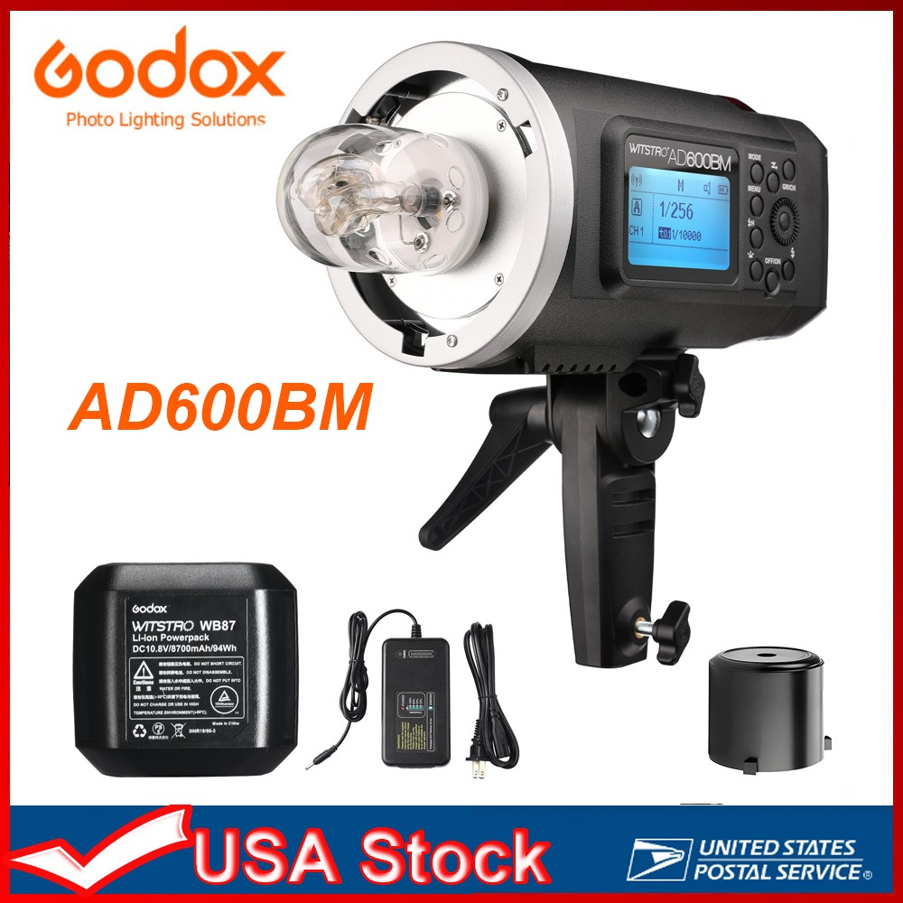 US Godox AD600BM Bowens Mount 600Ws GN87 High Speed Sync Outdoor flash Monolight