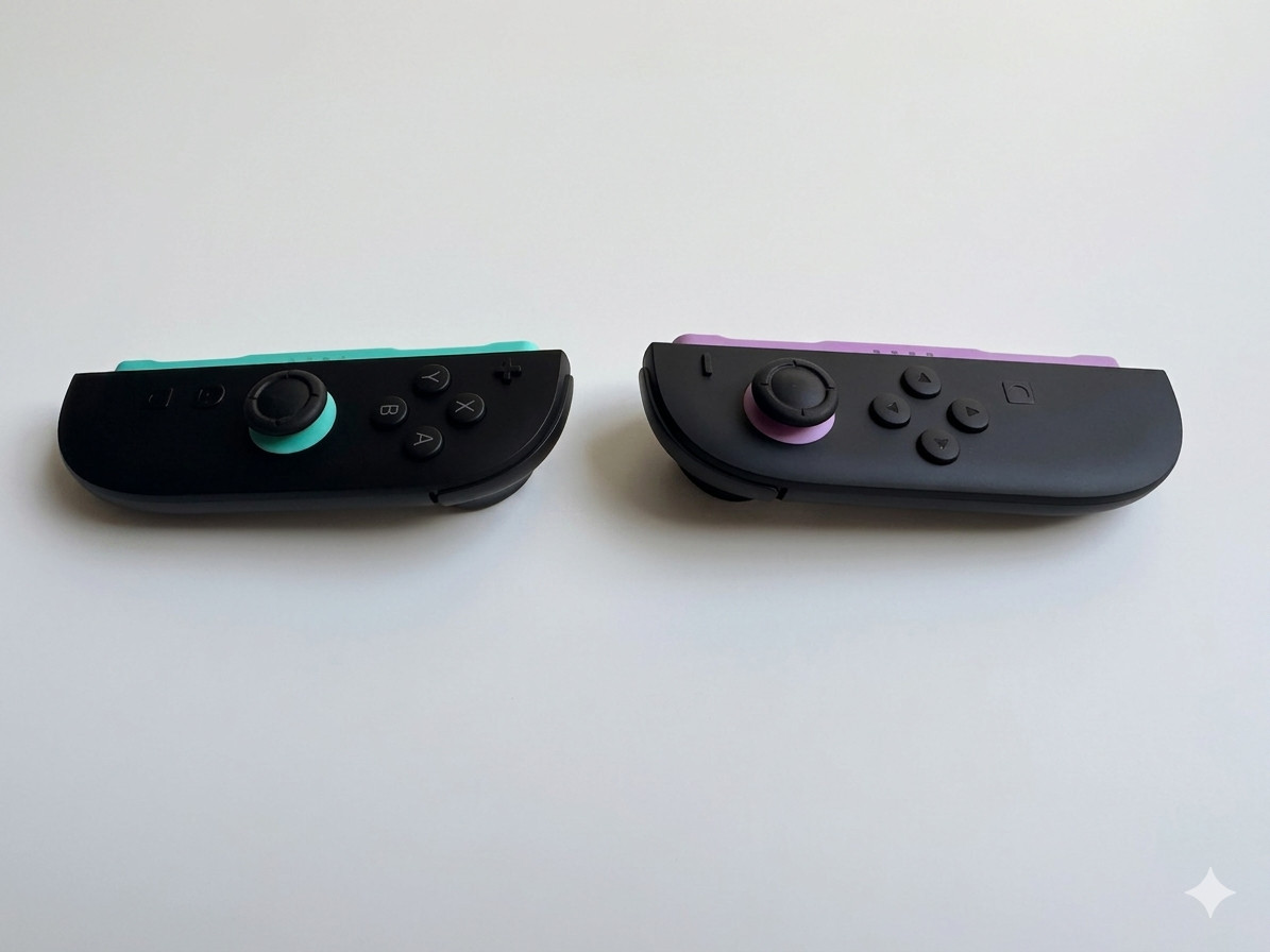 For Nintendo Switch 2 Joy Con 2 L & R Controller Handles Light Purple / Green
