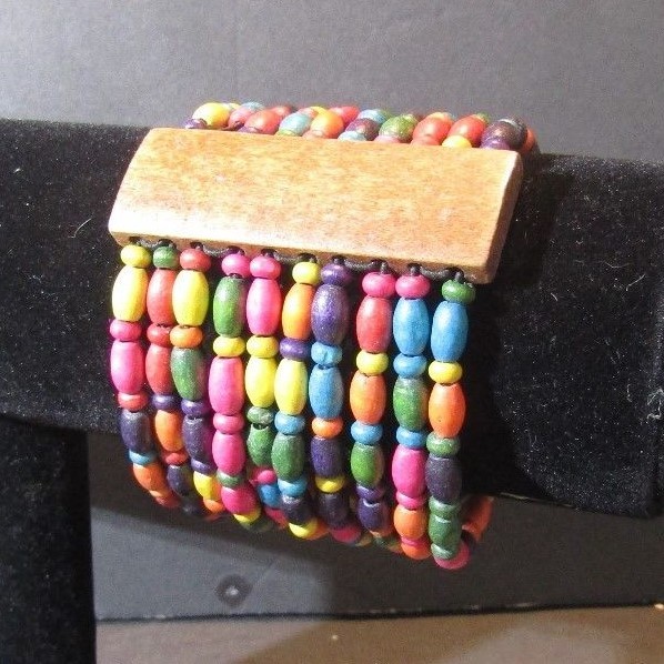 Handcrafted Multi-Colored Beaded Bracelet (601180