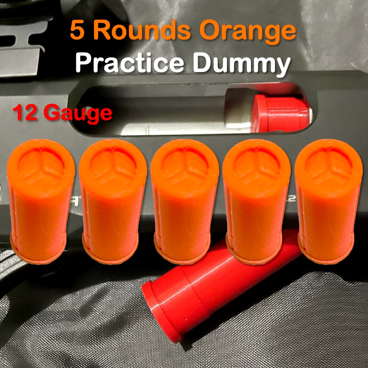 12 GA Orange Dummy Practice 5 Rounds [DRPP][Tactical Accessories]