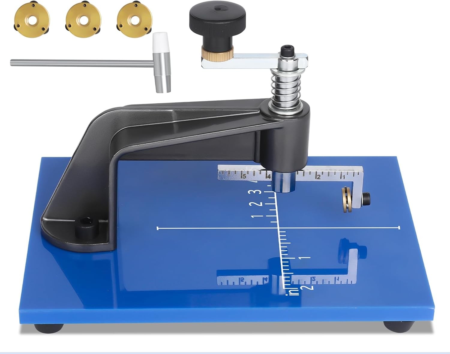 Glass Circular Cutting Tool 3 Carbide Cutting Wheels and a Cushion Hammer 0.39