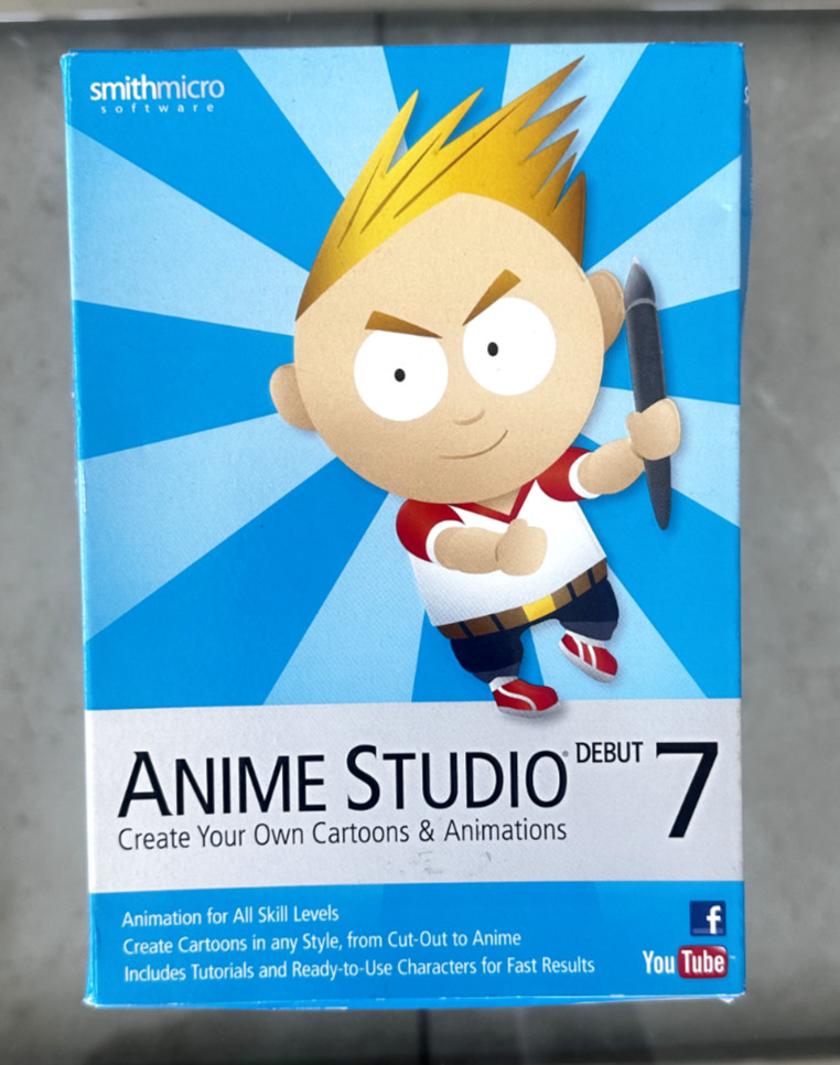Anime Studio Debut 7 Create Cartoons & Animation ASO70HBX2 NEW Sealed