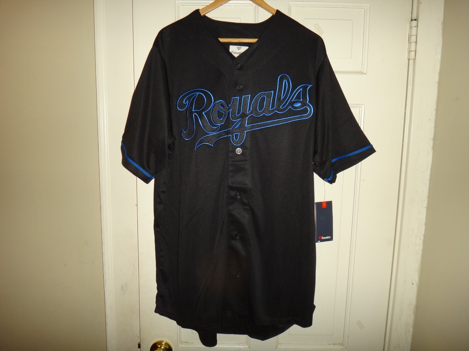 NWT Kansas City Royals Fanatics Men's Big & Tall Short Sleeve Button-Up Jersey