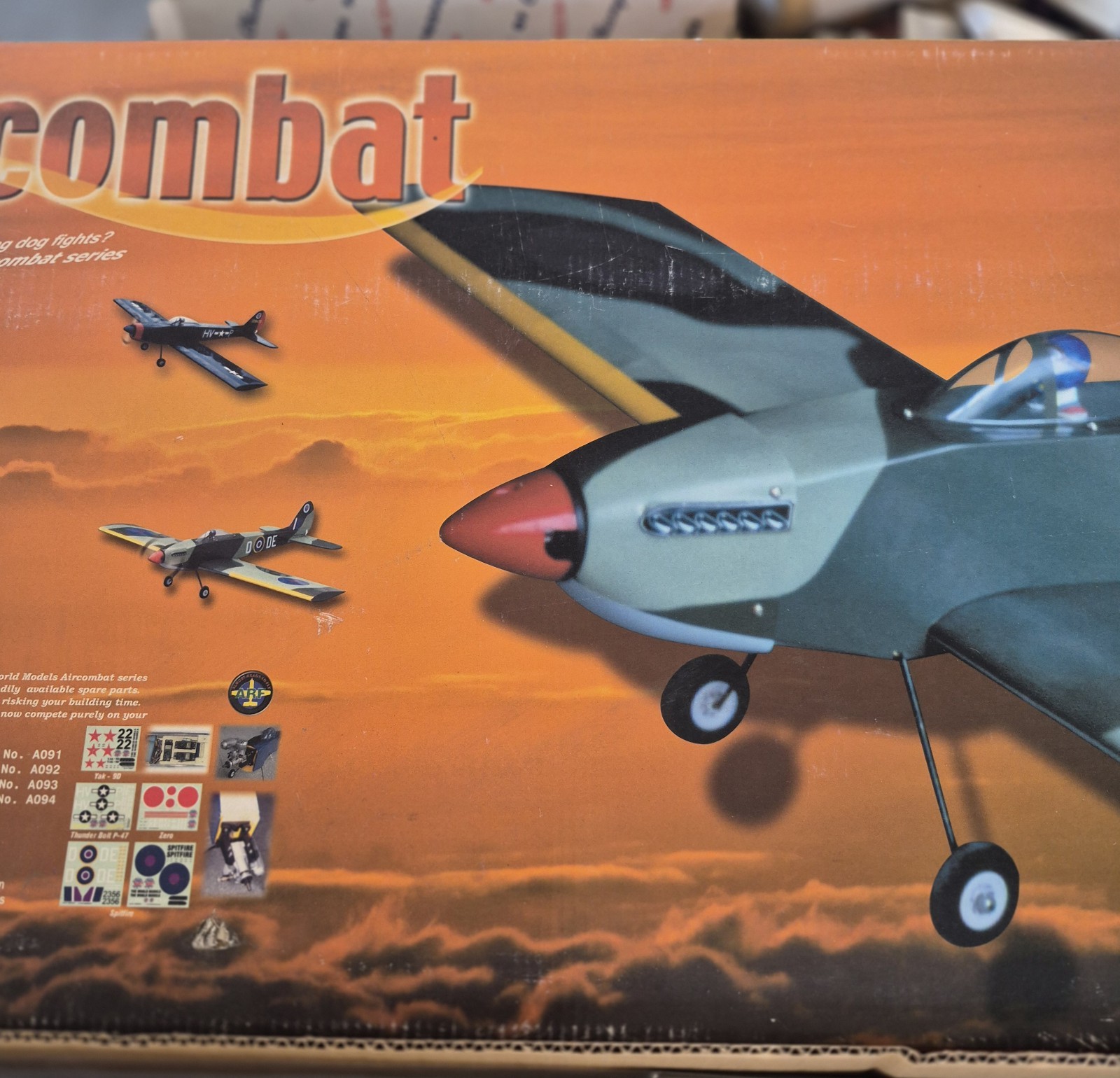 Vintage "The World Models " Spitfire R/C Nitro Plane