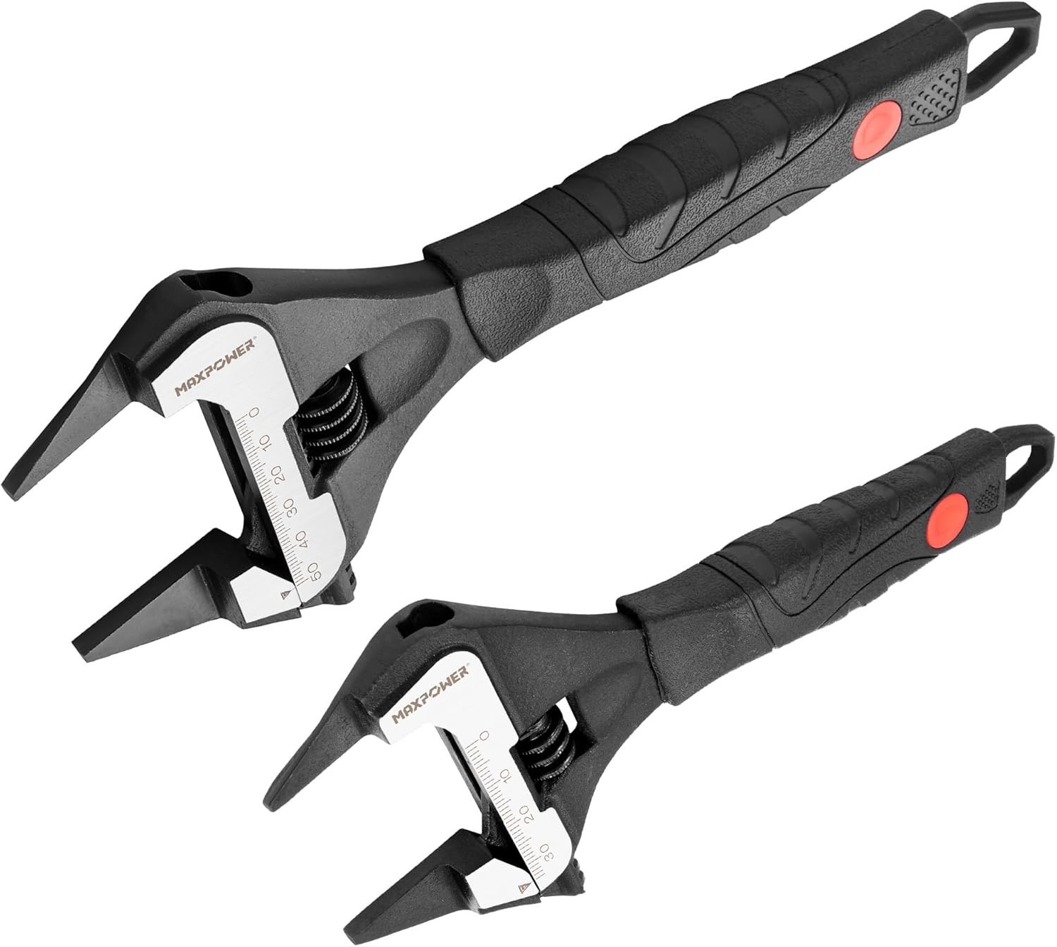 Expert-Grade Adjustable Wrench Set - 6" & 10" with Soft Grip for Precision
