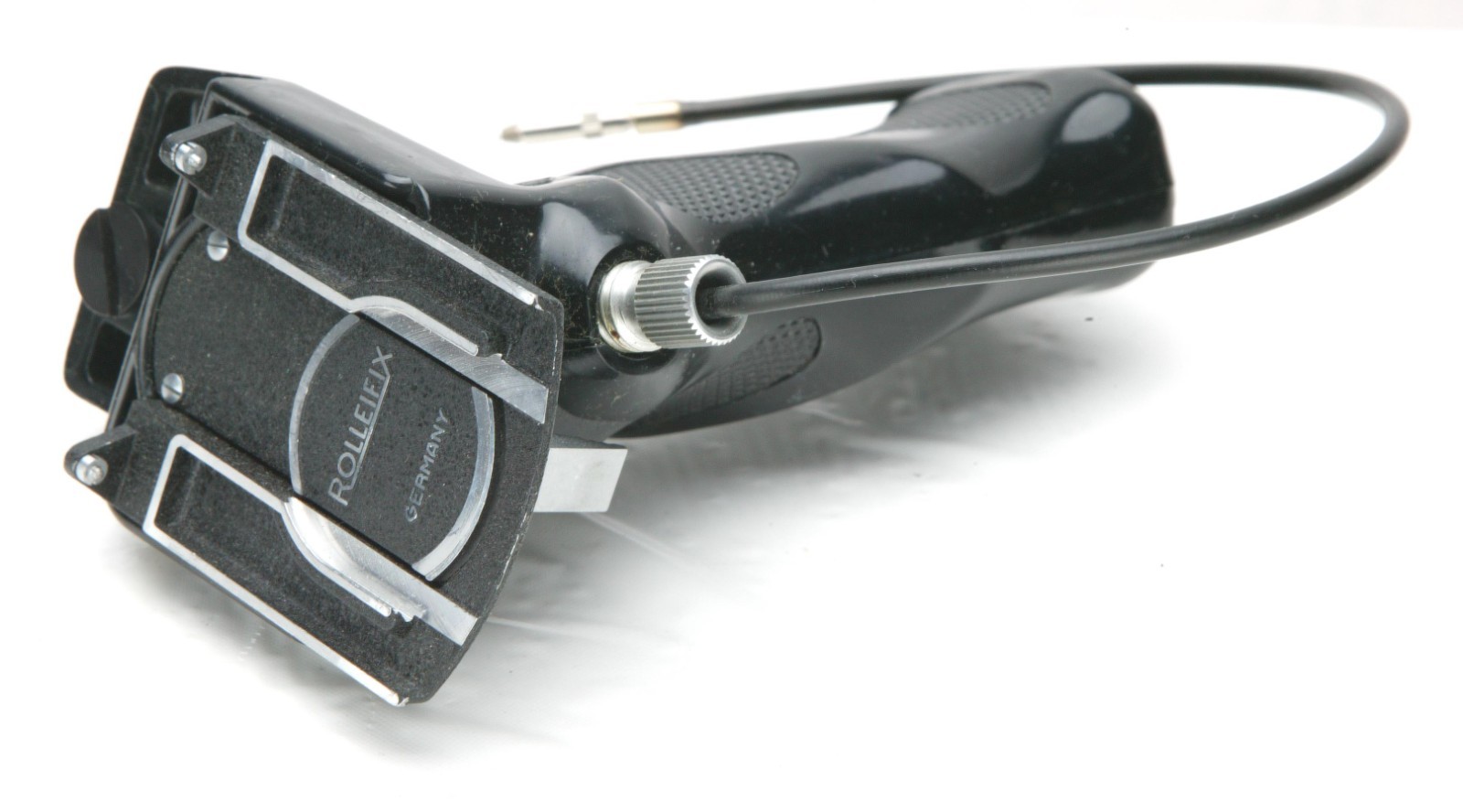 Rollei Rolleiflex TLR Pistol Grip w/Original Cable Release & Quick Tripod Plate.