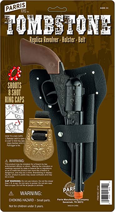 Tombstone Die Cast Steel  Action Replica Revolver w Holster /Belt