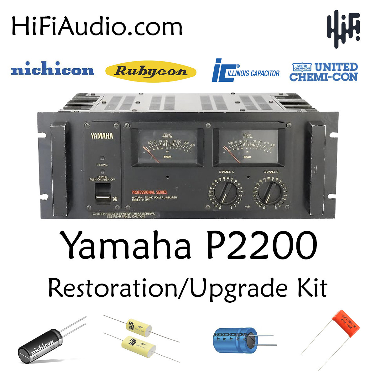 Yamaha P2200 restoration recap service kit fix rebuild repair filter capacitor