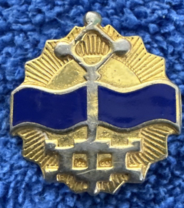 US Army 541st Supply & Service Battalion DI DUI Crest Insignia Pin D1