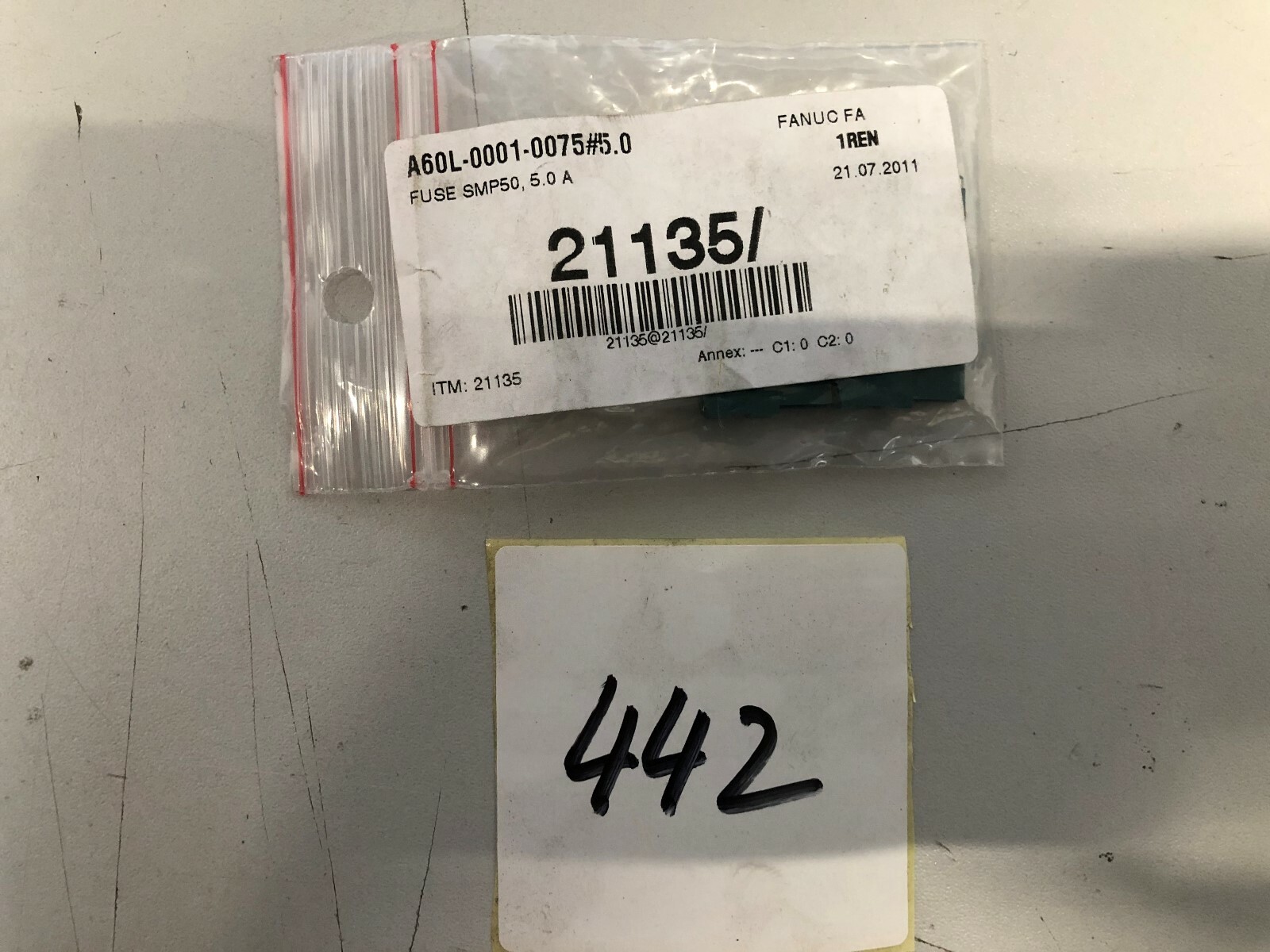 Fanuc A60L-0001-0075 Fuse SMP50 5.0 A