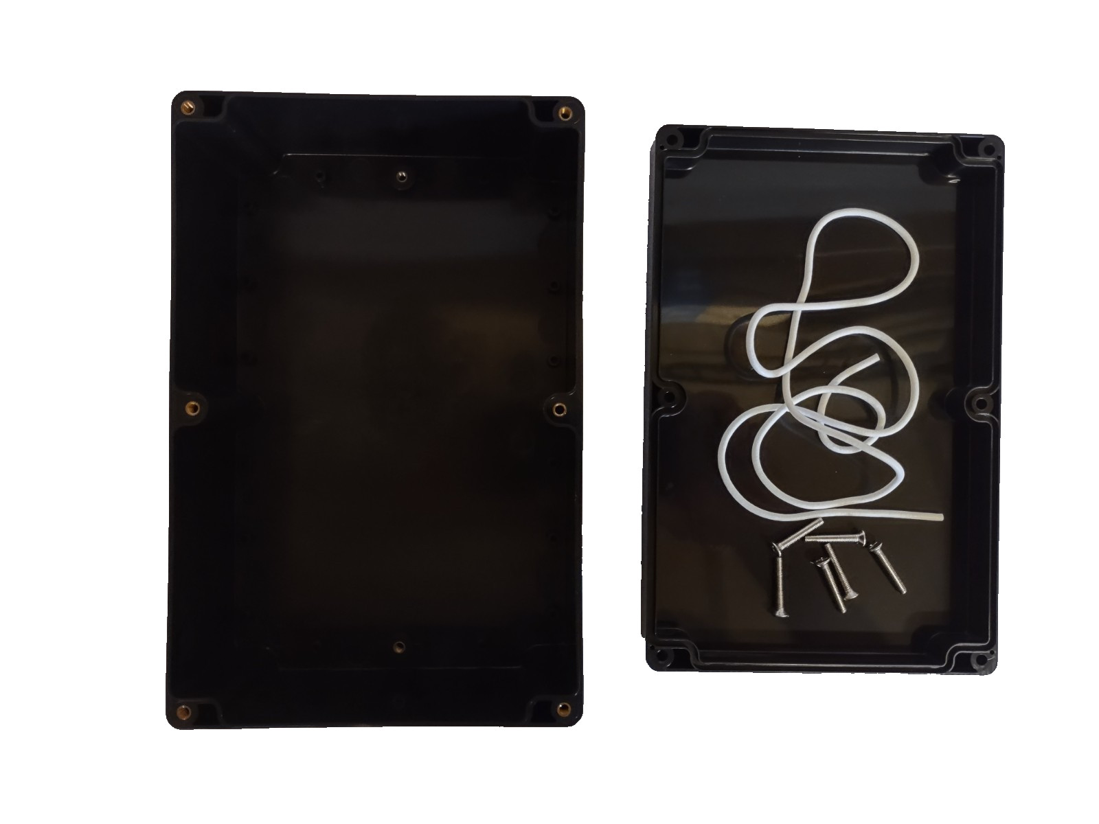 Project Box, 230 x 150 x 85, Black ABS, for electronics, IP65 waterproof