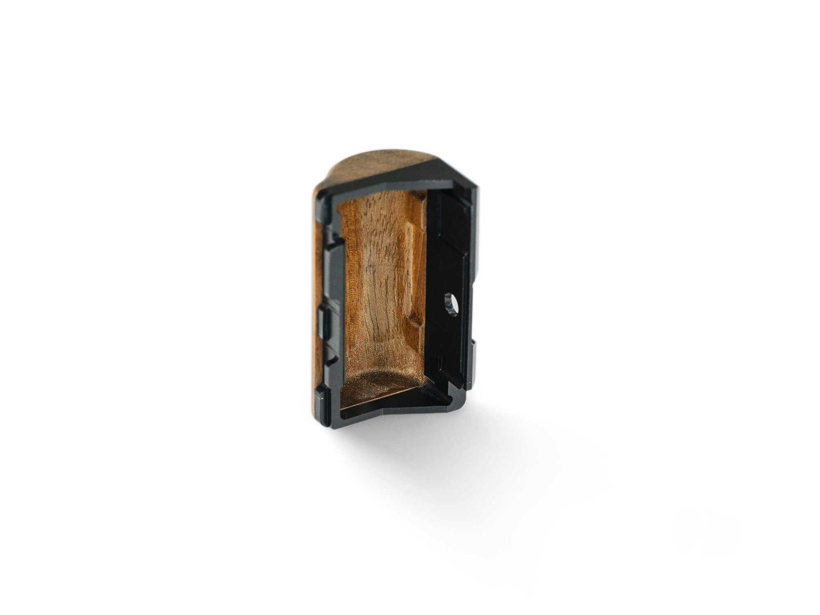 Handcrafted wooden camera grip for Pentax 17, camera handle