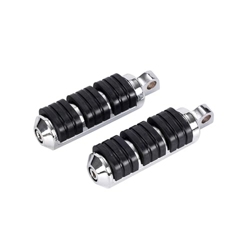 10mm Motorcycle Footpegs Passenger Foot Pegs Highway Pegs Fit Style A-Chrome