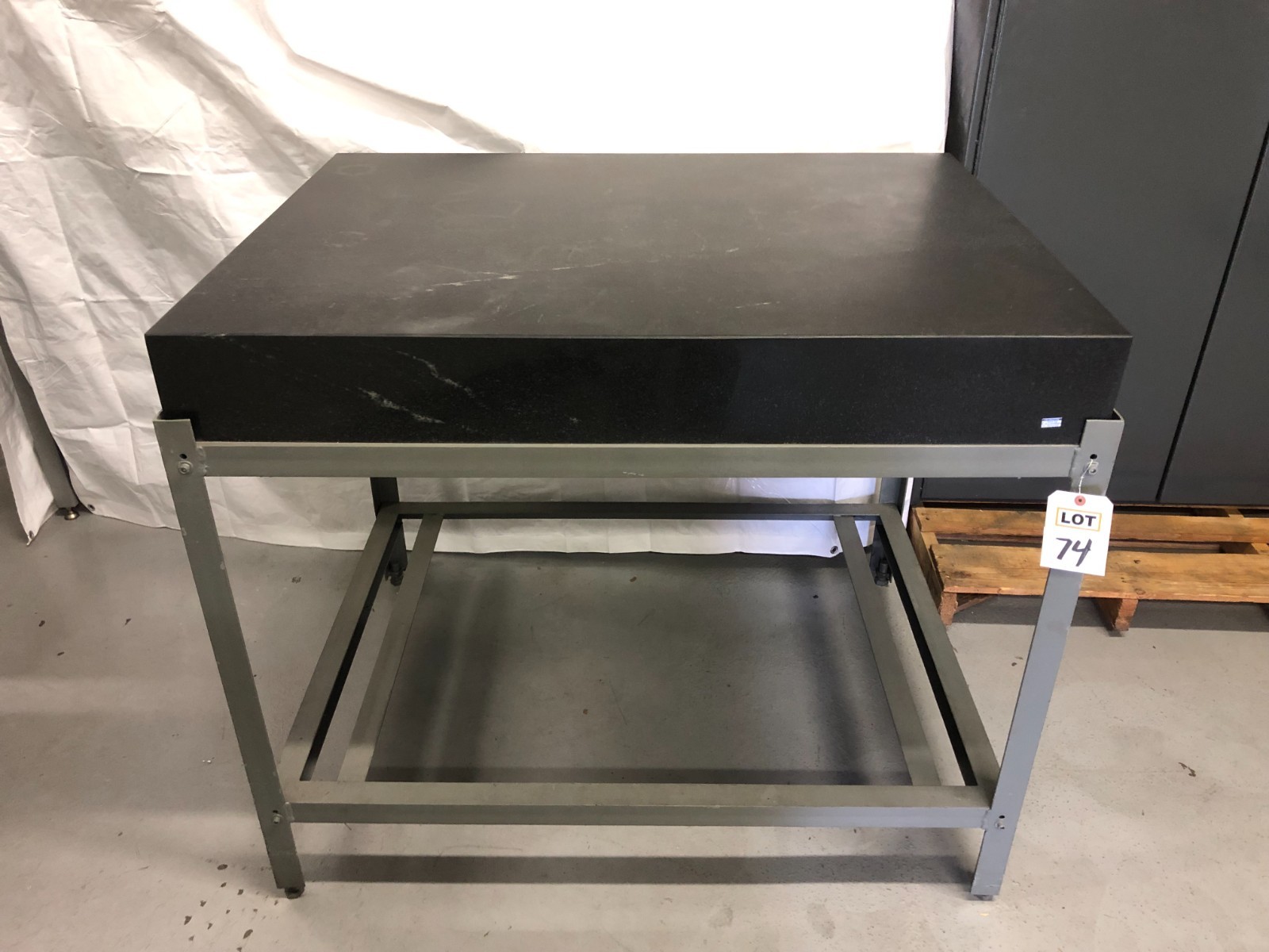 Granite Surface Plate 6" x 36” X 48” Black with Stand