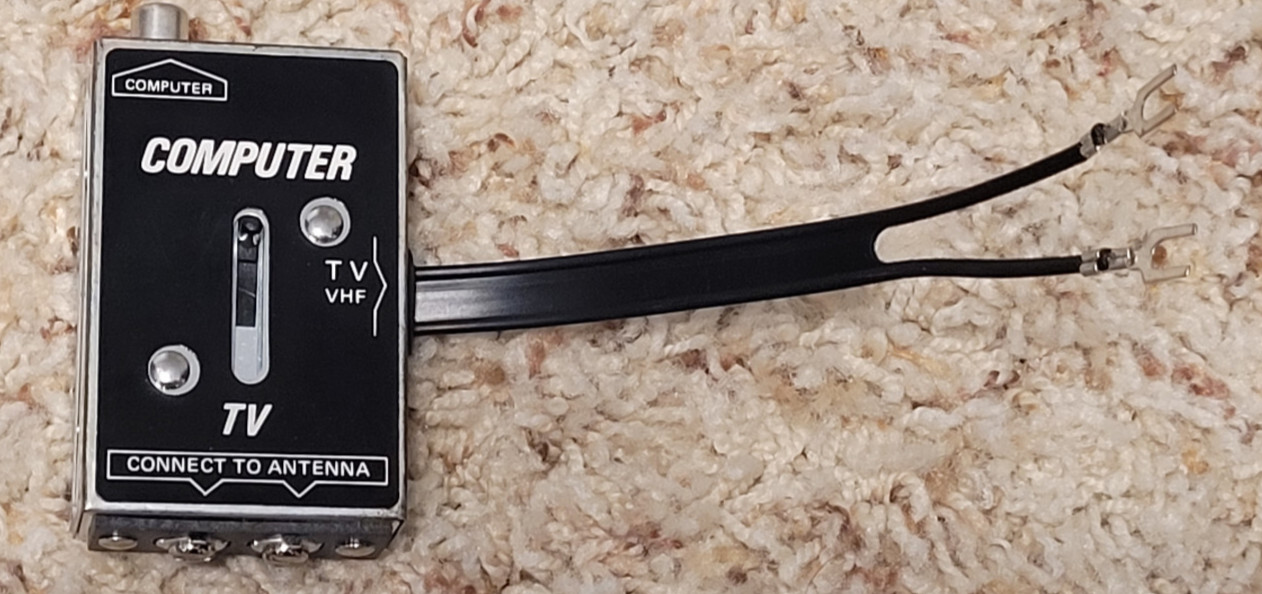 Commodore Atari RF Switch Adapter Original Sticker READ DESCRIPTION