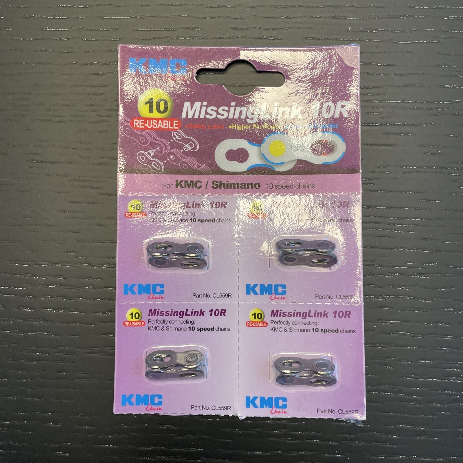 KMC CL559R 10-Speed Quick-Link MissingLink Chain Connector 4 Pack Reusable New