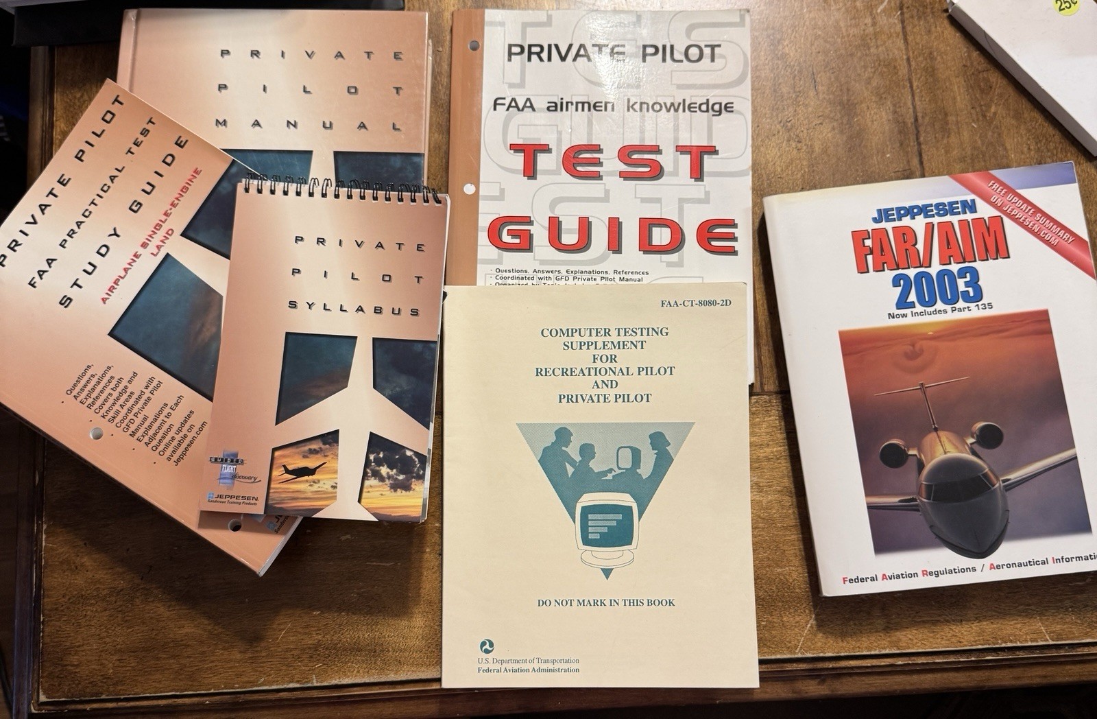Jeppesen Guided Flight Discovery Private Pilot Textbook & Test Guide Bundle Of 6
