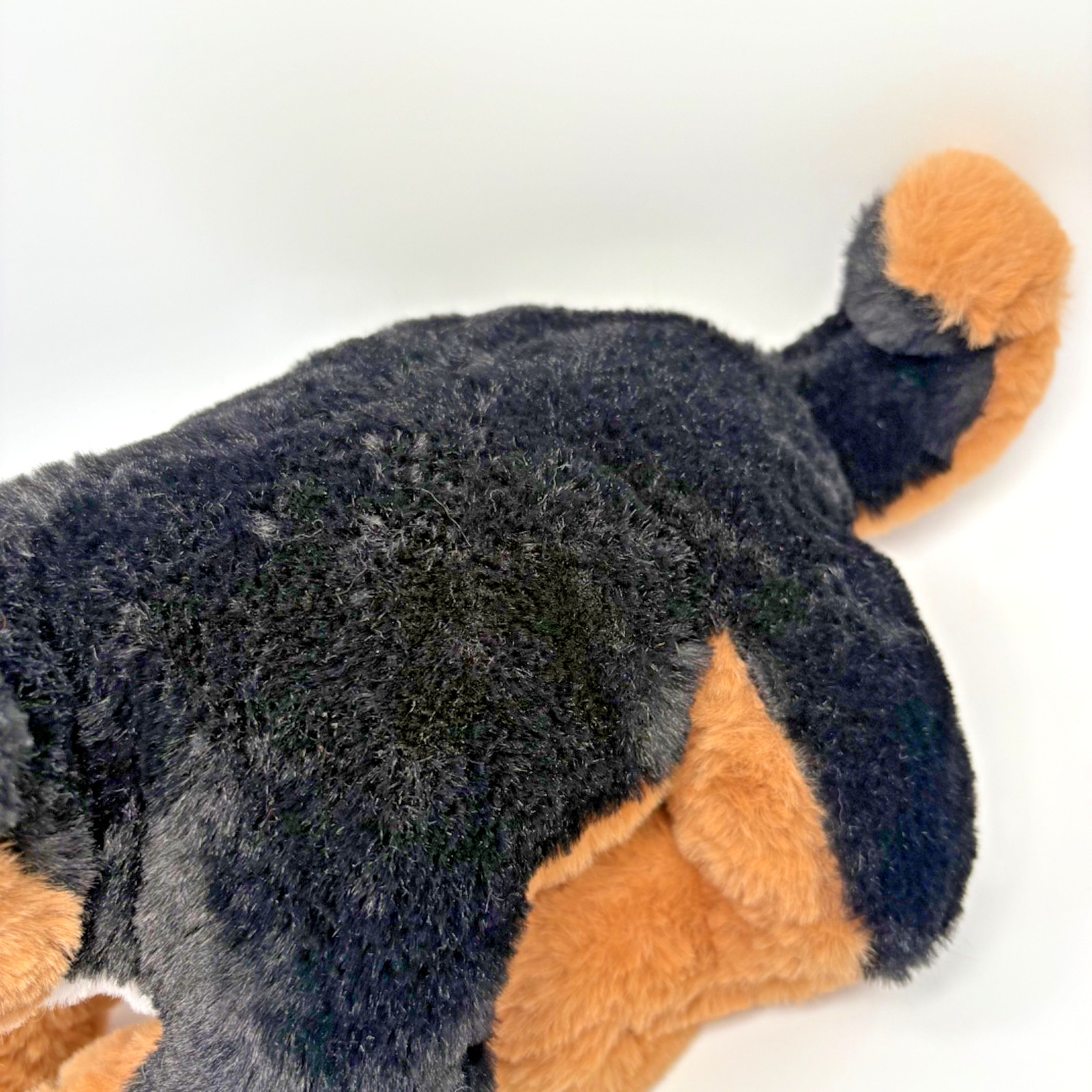 FAO Schwarz Realistic German Shepard Plush 13” Stuffed Animal Stuffy Soft Dog