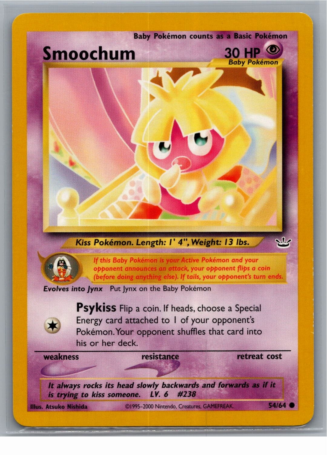 Smoochum Common Neo Revelation 54/64