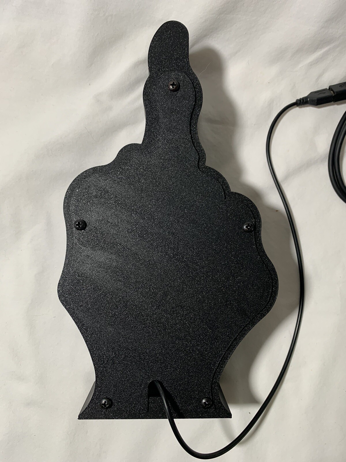 3D Printed MIDDLE FINGER “FLIPPING THE BIRD” LIGHT BOX LED SKELETON HAND