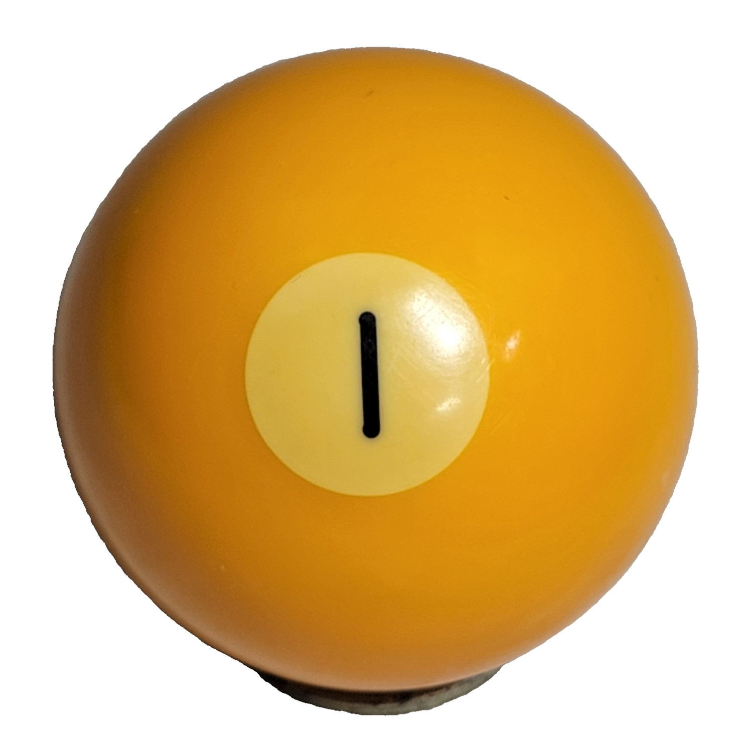 Vintage Solid Yellow #1 Billiard Ball-Set Break of Billiard Balls 1960s Belgium