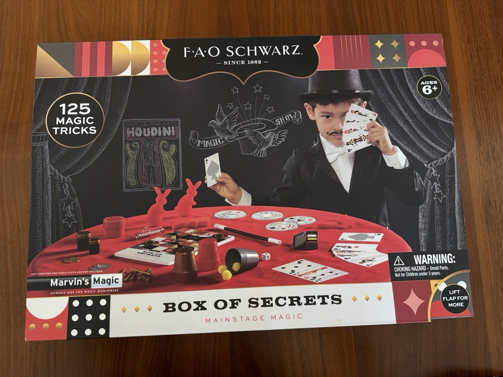 FAO Schwarz 125 Magic Tricks Mainstage Magic Box Of Secrets 6+ Years Children
