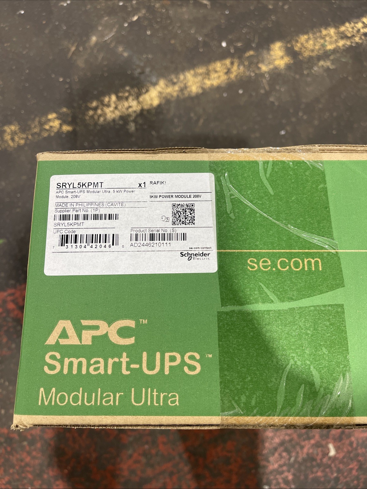APC SRYL5KPMT Smart-UPS Modular Ultra 5 KW Power Module 208V New
