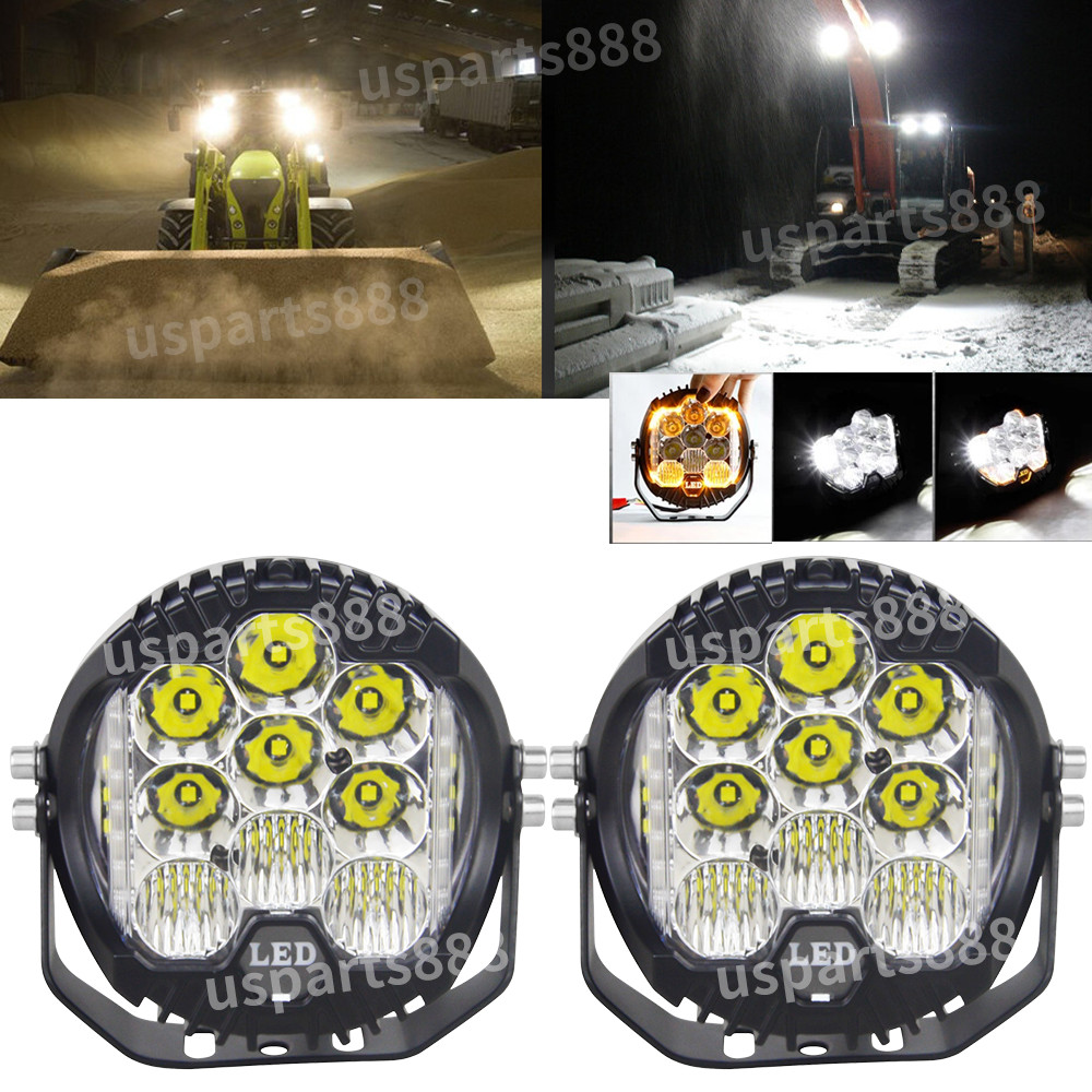 2X 80W 5'' Inch LED Work Light Spot Beam Truck OffRoad Tractor Excavator 4X4