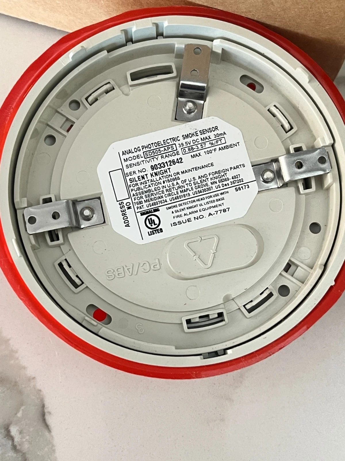 NEW Silent Knight SD505-APS Photoelectric Smoke Detector (25 AVAIL., FREE SHIP)