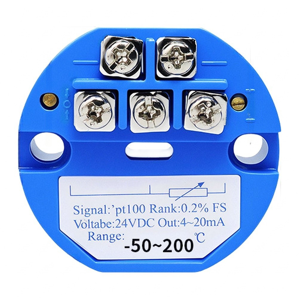 PT100 Temperature Transmitter Industrial Temp Monitor Easy Installation