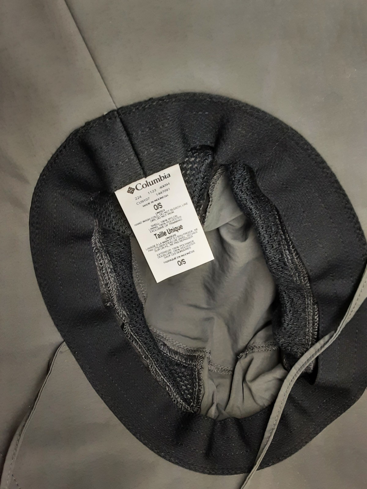 COLUMBIA BORA BORA BONNEY BUCKET HAT GREY NWT MENS UNISEX -C2