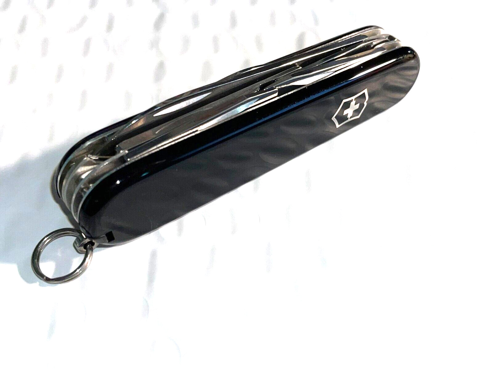 New Victorinox Swiss Army 91mm Knife  SUPER TINKER BLACK  1.4703.3