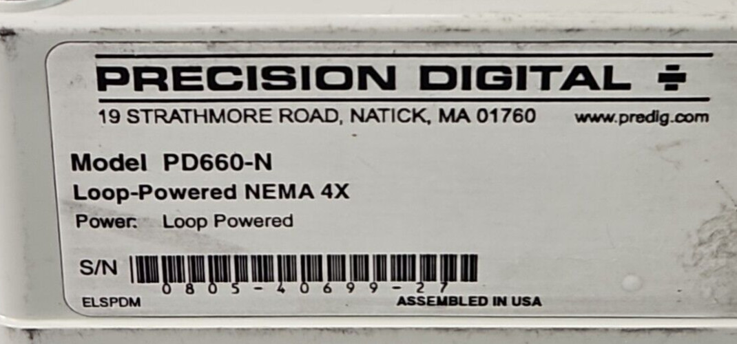 Precision Digital PD660-N Loop Powered NEMA 4X loc4C15