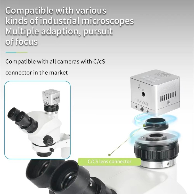 4K UHD USB HDMI Digital Microscope Eyepiece Camera 41MP Electronic Camera