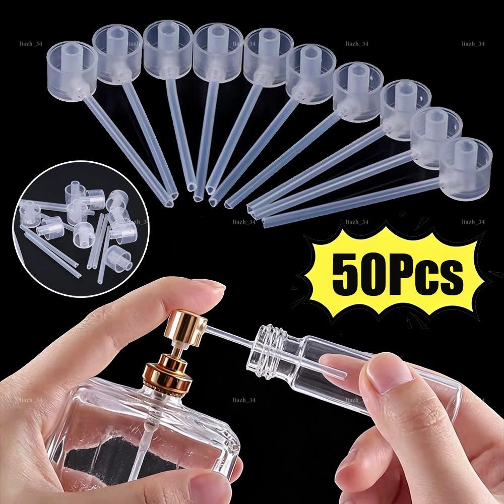 50Pcs Perfume Dispenser Cosmetic Pump Sprayer Refill Pump Bottle Filling Device