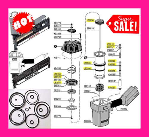 Senco Framing Nailer O ring Kit for FramePro 701-XP 702-XP 751 752  600