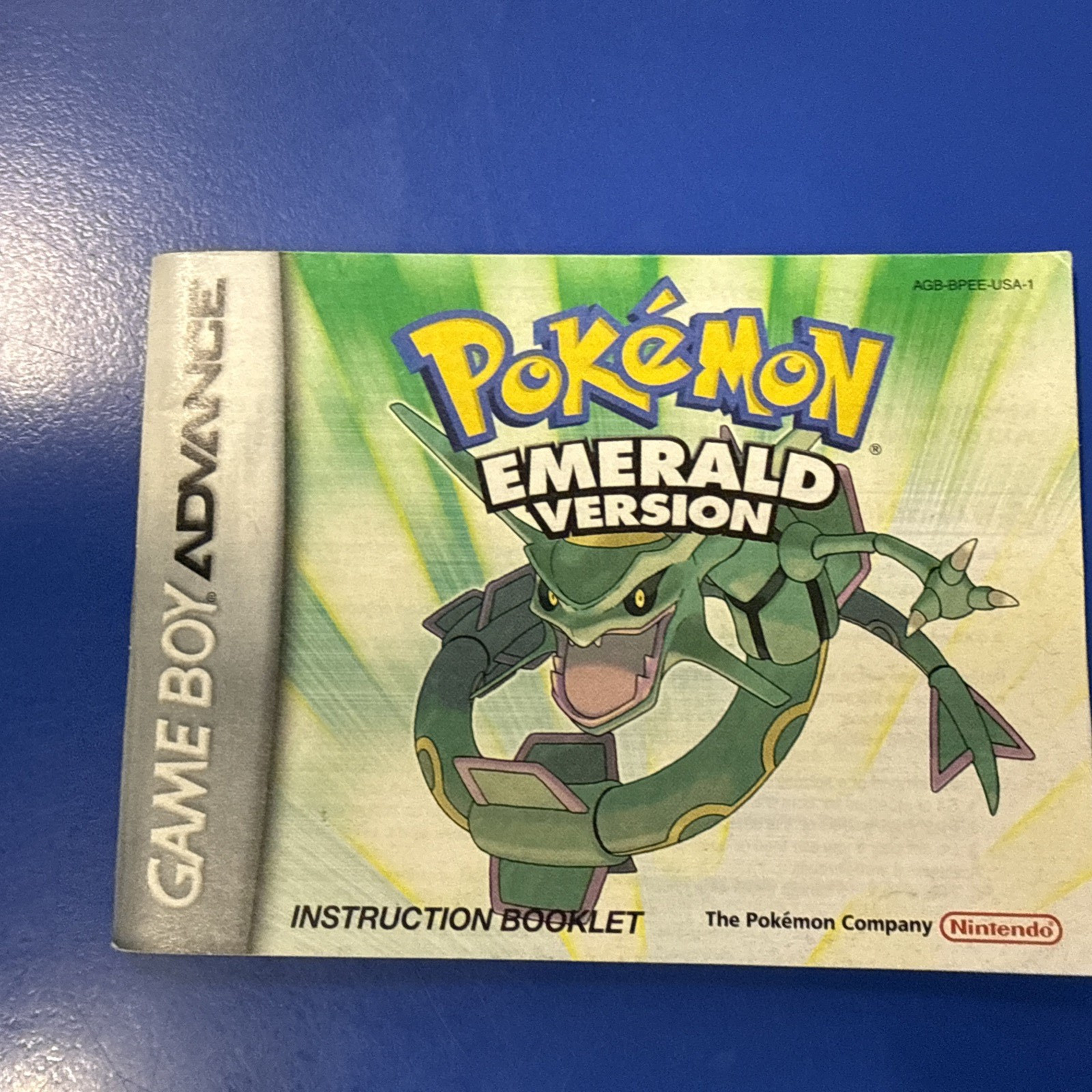 Pokemon Emerald Version Authentic Gameboy Manual Instructions Guide Booklet GBA